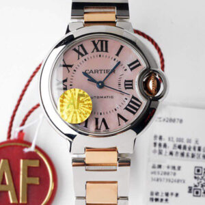 Cartier Ballon Bleu W6920070 AF Factory Hot Replica Watches Pink Dial - Hot Replica Watches