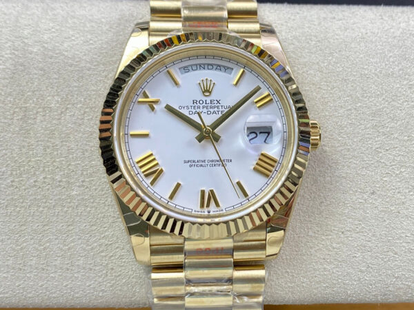 Rolex Day Date M228238-0042 EW Factory Hot Replica Watches Gold Case - Hot Replica Watches