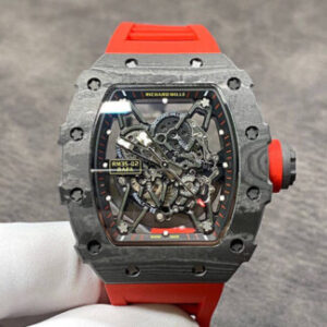 Richard Mille RM35-02 KV Factory Hot Replica Watches Red Strap - Hot Replica Watches