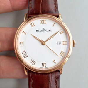 Blancpain Villeret 6651-3642-55B ZF Factory Hot Replica Watches Brown Strap - Hot Replica Watches