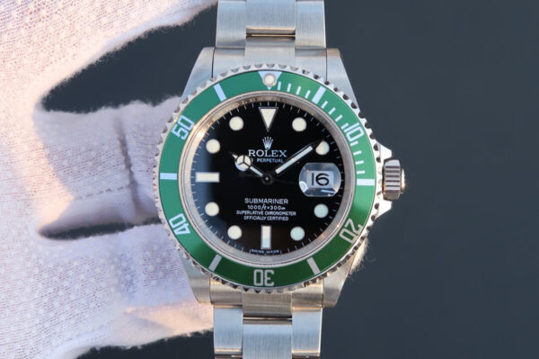 Rolex Submariner 16610LV-93250 JF Factory Hot Replica Watches Steel Strap - Hot Replica Watches