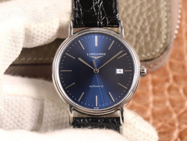 Longines Presence L4.921.4.92.2 KY Factory Hot Replica Watches Black Strap - Hot Replica Watches