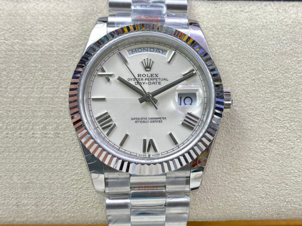 Rolex Day Date 228239-83419 EW Factory Hot Replica Watches White Dial - Hot Replica Watches
