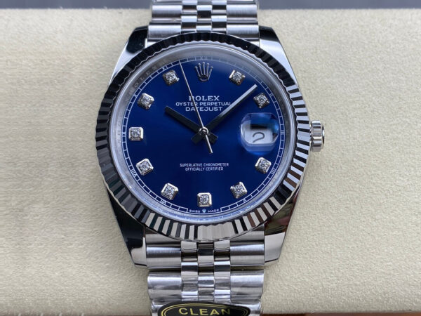 Rolex Datejust M126334-0016 Clean Factory Hot Replica Watches Dark Blue Dial - Hot Replica Watches
