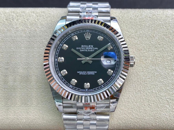 Rolex Datejust M126334-0012 GM Factory Hot Replica Watches Diamond Black Dial - Hot Replica Watches