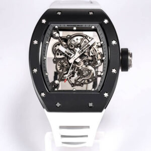Richard Mille RM-055 BBR Factory Hot Replica Watches White Strap - Hot Replica Watches
