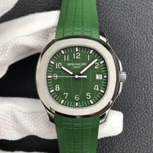Patek Philippe Aquanaut 5168G 3K Factory Hot Replica Watches Green Strap - Hot Replica Watches