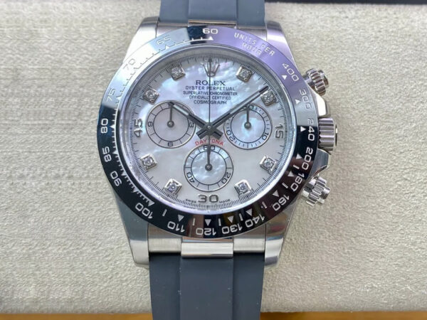 Rolex Daytona M116519LN-0026 Clean Factory Hot Replica Watches Black Rubber Strap - Hot Replica Watches