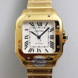 Cartier Santos W20112Y1 BV Factory Hot Replica Watches Gold Case - Hot Replica Watches