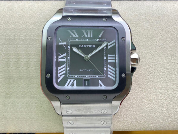 Cartier Santos WSSA0037 GF Factory Hot Replica Watches Gray Dial - Hot Replica Watches