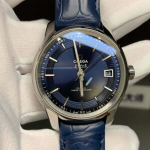 Omega De Ville 433.33.41.21.03.001 VS Factory Hot Replica Watches Blue Strap - Hot Replica Watches