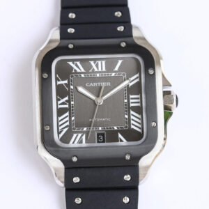 Cartier Santos WSSA0037 GF Factory Hot Replica Watches Black Strap - Hot Replica Watches