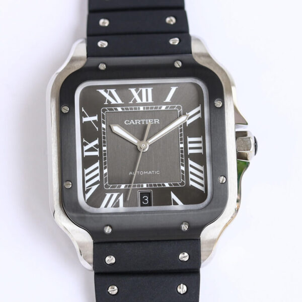 Cartier Santos WSSA0037 GF Factory Hot Replica Watches Black Strap - Hot Replica Watches