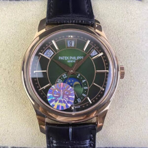 Patek Philippe Complications 5205R-011 GR Factory Hot Replica Watches Black Strap - Hot Replica Watches