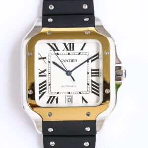 Cartier Santos W2SA0009 GF Factory Hot Replica Watches Black Strap - Hot Replica Watches
