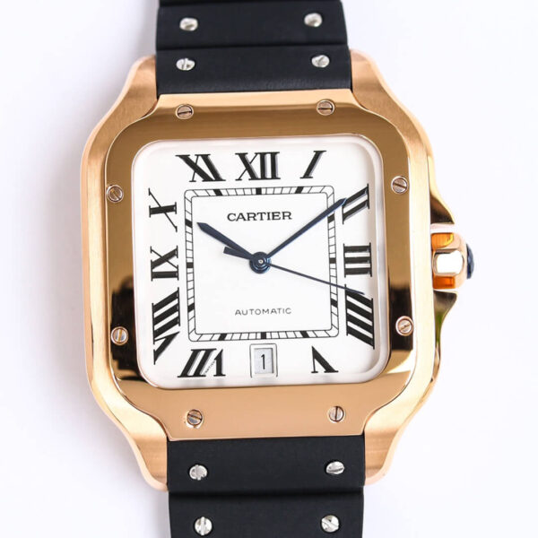Cartier Santos WGSA0007 GF Factory Hot Replica Watches White Dial - Hot Replica Watches