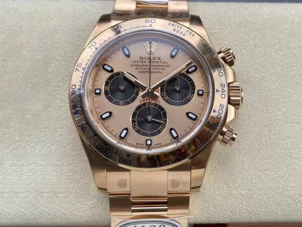 Rolex Daytona M116505-0009 Clean Factory Hot Replica Watches Rose Gold Case - Hot Replica Watches