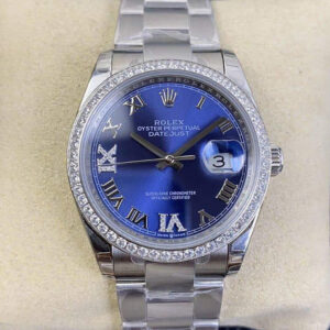 Rolex Datejust M126284RBR EW Factory Hot Replica Watches Dark Blue Dial - Hot Replica Watches