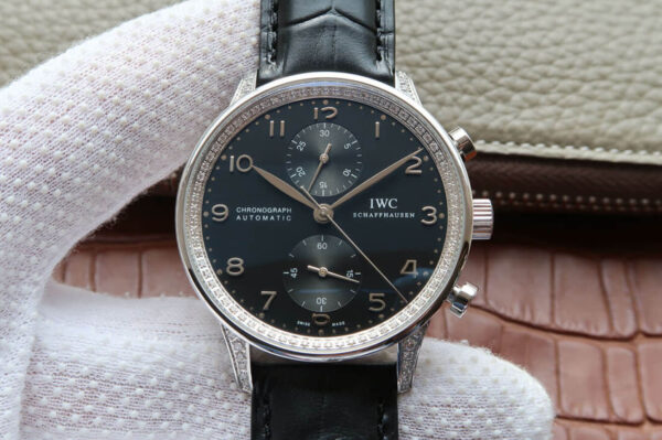 IWC Portugieser IW371440 ZF Factory Hot Replica Watches Black Strap - Hot Replica Watches