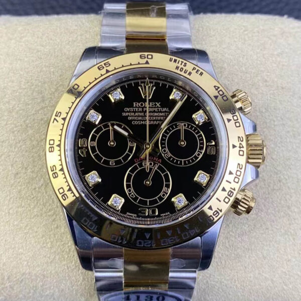 Rolex Daytona M116503-0008 Clean Factory Hot Replica Watches Diamond Black Dial - Hot Replica Watches