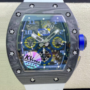 Richard Mille RM011 KV Factory Hot Replica Watches White Strap - Hot Replica Watches