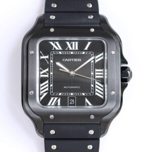 Cartier Santos WSSA0039 GF Factory Hot Replica Watches Black Dial - Hot Replica Watches