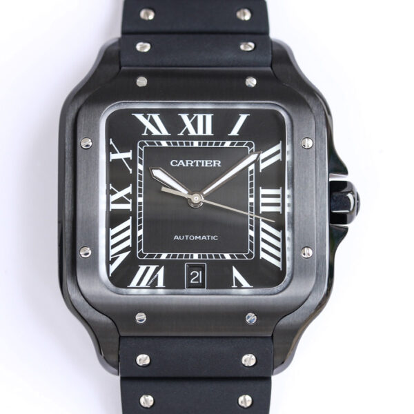 Cartier Santos WSSA0039 GF Factory Hot Replica Watches Black Dial - Hot Replica Watches