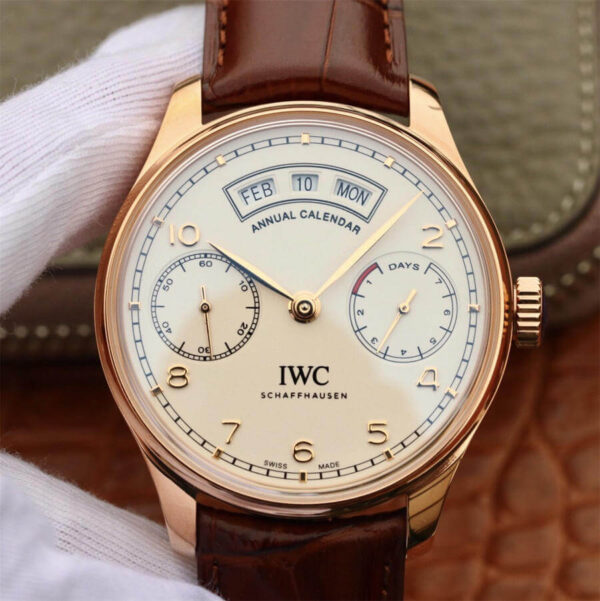 IWC Portugieser IW503504 ZF Factory Hot Replica Watches Brown Strap - Hot Replica Watches