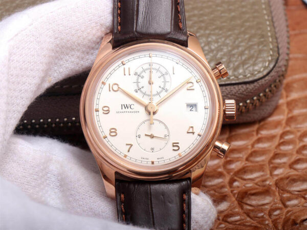 IWC Portugieser IW390301 ZF Factory Hot Replica Watches Brown Strap - Hot Replica Watches