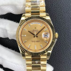 Rolex Day Date M228238-0005 EW Factory Hot Replica Watches Gold Dial - Hot Replica Watches