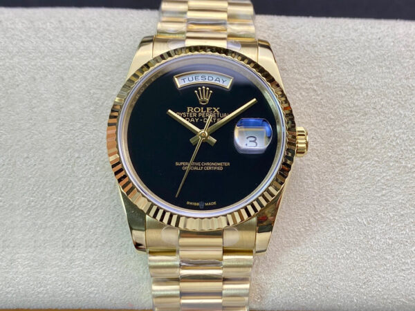 Rolex Day Date BP Factory Hot Replica Watches Black Dial - Hot Replica Watches