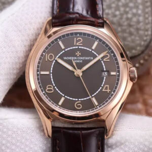 Vacheron Constantin Fiftysix 4600E/000R-B576 ZF Factory Hot Replica Watches Brown Strap - Hot Replica Watches