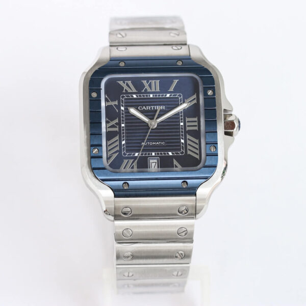 Cartier Santos GF Factory Hot Replica Watches Blue Dial - Hot Replica Watches