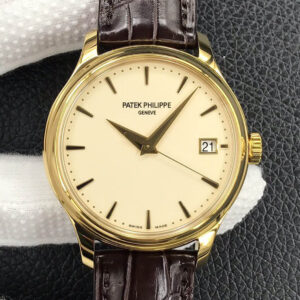 Patek Philippe Calatrava 5227J-001 3K Factory Hot Replica Watches Brown Strap - Hot Replica Watches