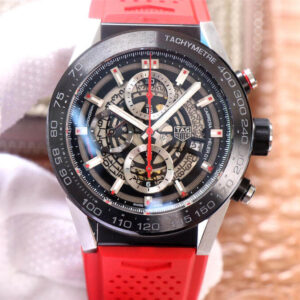 TAG Heuer Carrera CAR2A1Z.FT6050 XF Factory Hot Replica Watches Red Strap - Hot Replica Watches