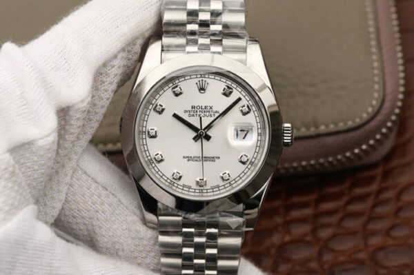 Rolex Datejust M126300 EW Factory Hot Replica Watches White Dial - Hot Replica Watches