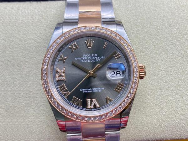 Rolex Datejust M126281RBR-0012 EW Factory Hot Replica Watches Steel Strap - Hot Replica Watches