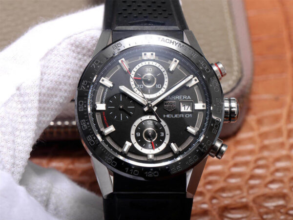 TAG Heuer Carrera CAR201Z.FT6046 XF Factory Hot Replica Watches Black Strap - Hot Replica Watches