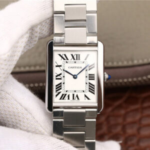 Cartier Tank W5200013 K11 Factory Hot Replica Watches White Dial - Hot Replica Watches