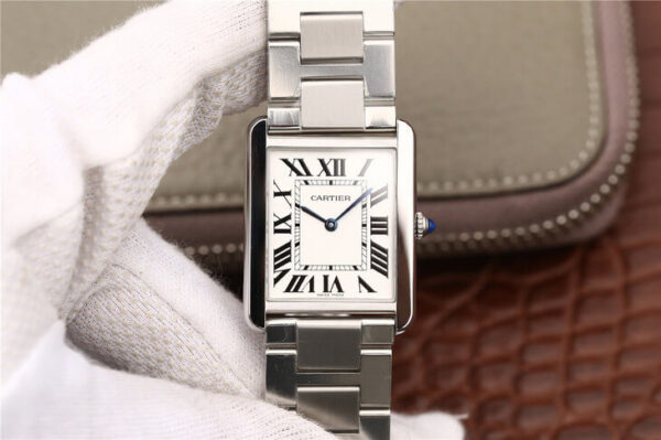Cartier Tank W5200013 K11 Factory Hot Replica Watches White Dial - Hot Replica Watches
