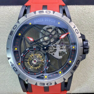 Roger Dubuis Excalibur RDDBEX0549 BBR Factory Hot Replica Watches Red Strap - Hot Replica Watches