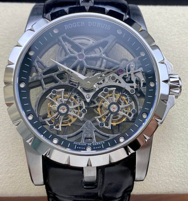 Roger Dubuis Excalibur RDDBEX0396 YS Factory Hot Replica Watches Black Strap - Hot Replica Watches