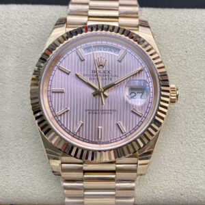 Rolex Day Date M228235-0005 EW Factory Hot Replica Watches Pink Dial - Hot Replica Watches