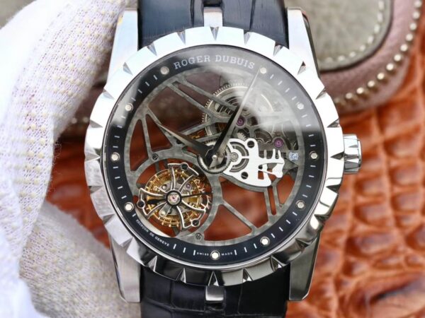 Roger Dubuis Excalibur RDDBEX0393 JB Factory Hot Replica Watches Black Strap - Hot Replica Watches
