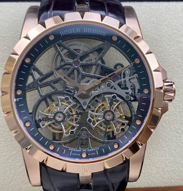 Roger Dubuis Excalibur RDDBEX0395 YS Factory Hot Replica Watches Rose Gold Case - Hot Replica Watches