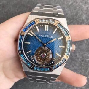 Audemars Piguet Royal Oak 26521PT.YY.1220PT.01 R8 Factory Hot Replica Watches Blue Dial - Hot Replica Watches