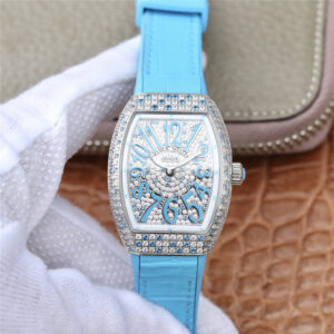 Franck Muller Ladies Collection ABF Factory Hot Replica Watches Blue Strap - Hot Replica Watches