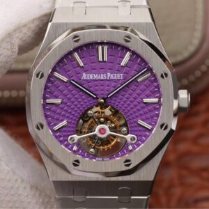 Audemars Piguet Royal Oak 26522ST.OO.1220ST.01 JF Factory Hot Replica Watches Purple Dial - Hot Replica Watches