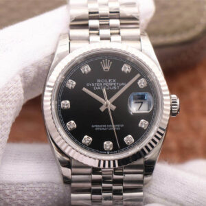 Rolex Datejust M126234-0027 EW Factory Hot Replica Watches Black Dial - Hot Replica Watches