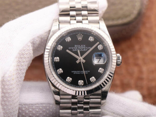 Rolex Datejust M126234-0027 EW Factory Hot Replica Watches Black Dial - Hot Replica Watches